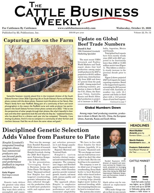 The Cattle Business Weekly - Cattle Industry News, Market Reports and Sale Information